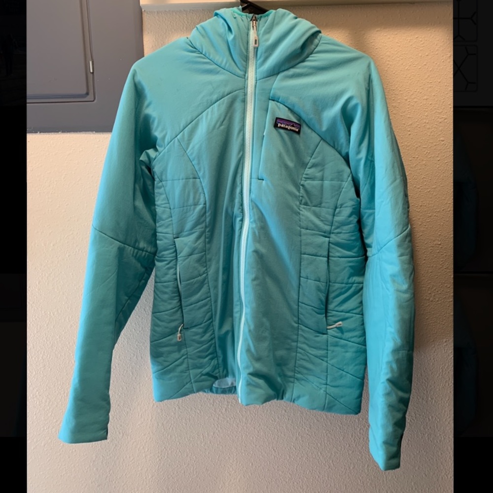 Patagonia Teal Puffy Coat